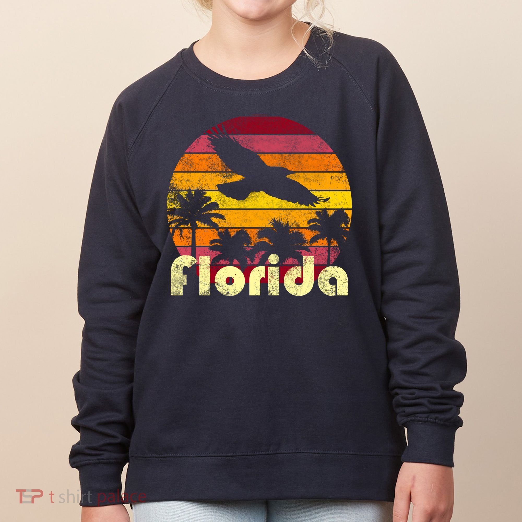 Florida Retro Sunset Women's Sweatshirt