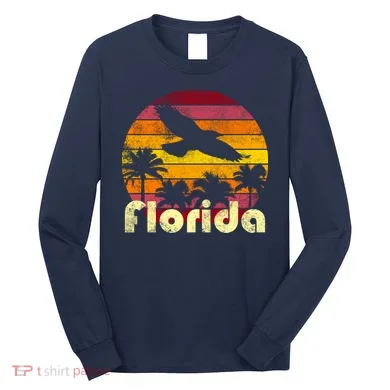 Florida Retro Sunset Long Sleeve Shirt