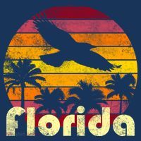 Florida Retro Sunset Bucket Hat thumb 4