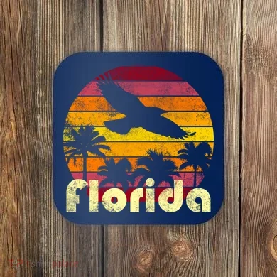Florida Retro Sunset Coaster