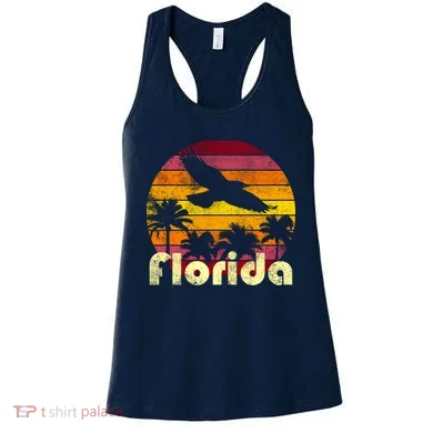 Florida Retro Sunset Women's Tank Top