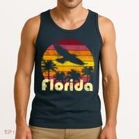 Florida Retro Sunset Tank Top thumb 3