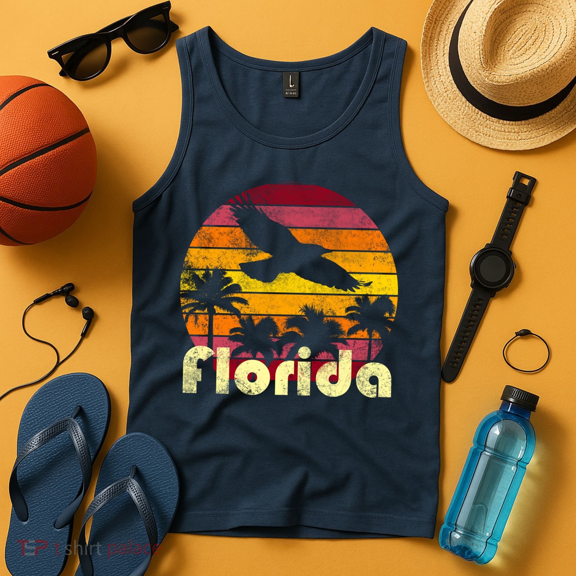 Florida Retro Sunset Tank Top