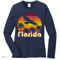Florida Retro Sunset Women's Long Sleeve Shirt thumb 0