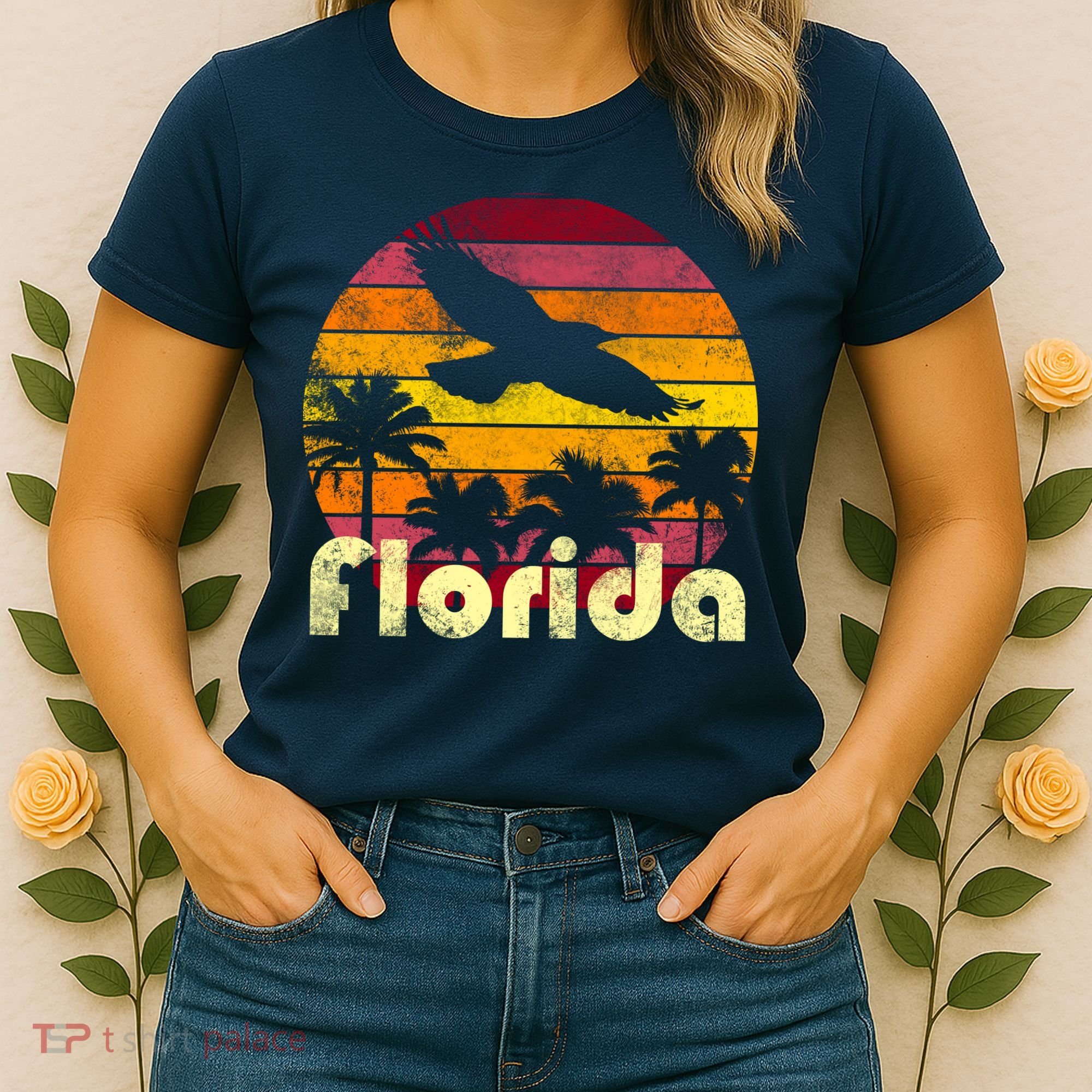 Florida Retro Sunset Women's T-Shirt