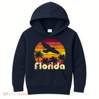Florida Retro Sunset Kids Hoodie thumb 0