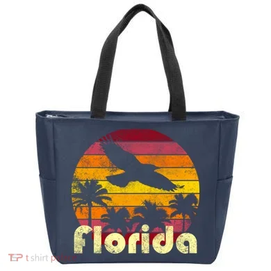 Florida Retro Sunset Tote Bag
