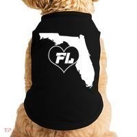 Florida State FL Heart Doggie Tank thumb 0