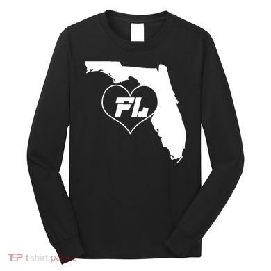Florida State FL Heart Long Sleeve Shirt