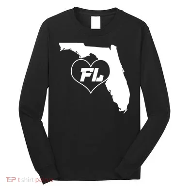 Florida State FL Heart Long Sleeve Shirt