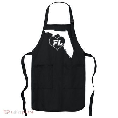 Florida State FL Heart Apron