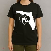 Florida State FL Heart T-Shirt thumb 4