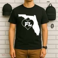 Florida State FL Heart T-Shirt thumb 6
