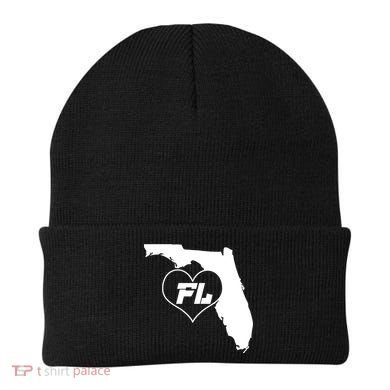 Florida State FL Heart Beanie
