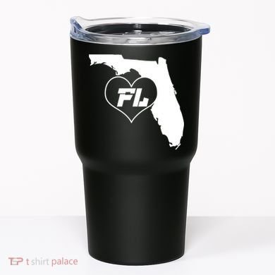 Florida State FL Heart Tumbler