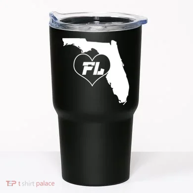 Florida State FL Heart Tumbler
