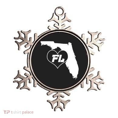 Florida State FL Heart Ornament
