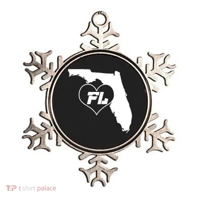 Florida State FL Heart Ornament
