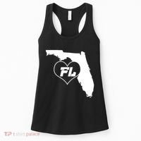 Florida State FL Heart Women's Tank Top thumb 0