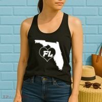 Florida State FL Heart Women's Tank Top thumb 2