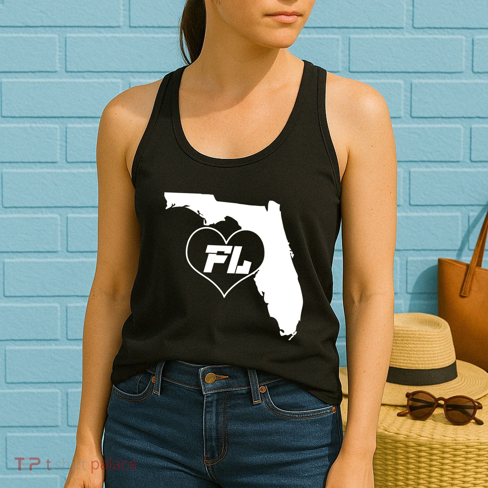 Florida State FL Heart Women's Tank Top