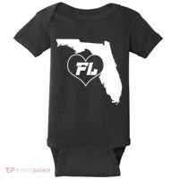 Florida State FL Heart Baby Bodysuit thumb 0