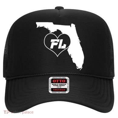 Florida State FL Heart Hat