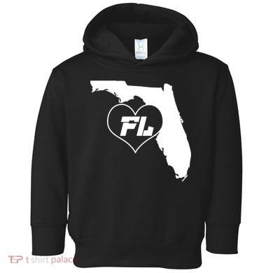Florida State FL Heart Toddler Hoodie