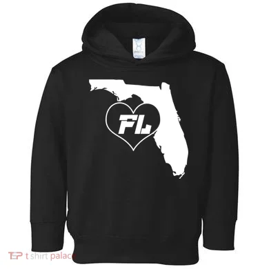 Florida State FL Heart Toddler Hoodie