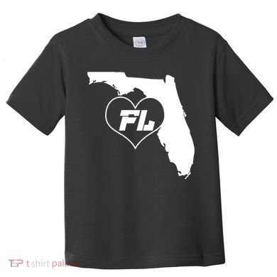Florida State FL Heart Toddler T-Shirt