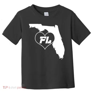 Florida State FL Heart Toddler T-Shirt