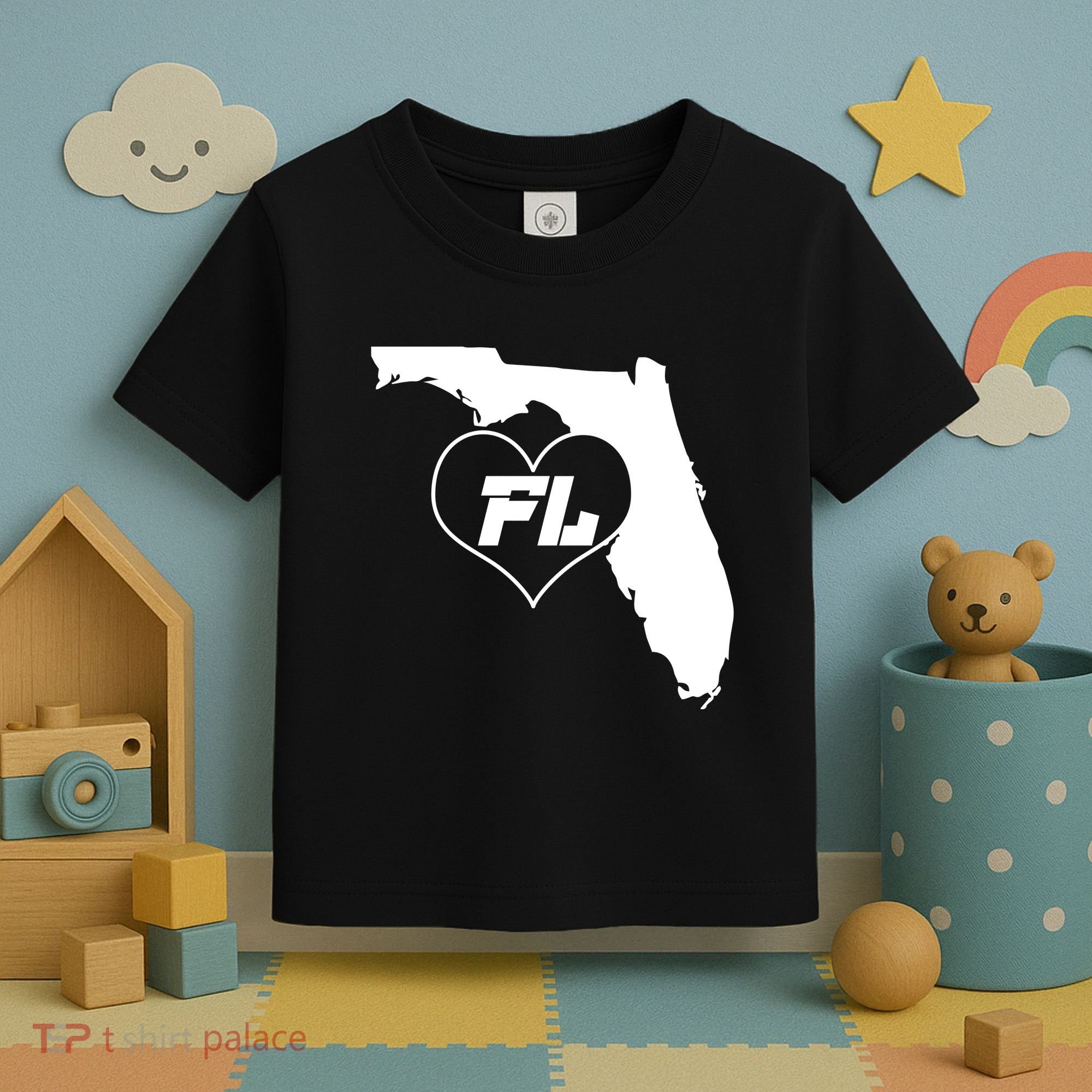 Florida State FL Heart Toddler T-Shirt