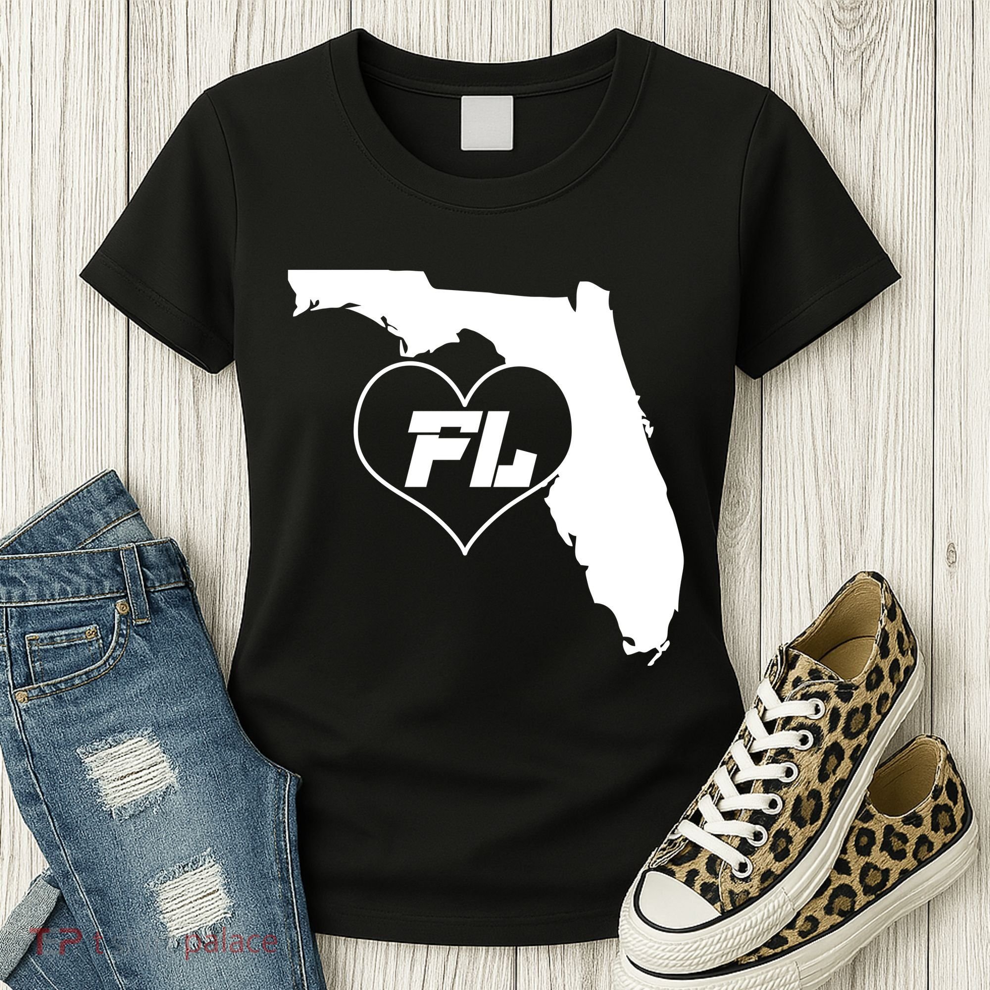 Florida State FL Heart Women's T-Shirt