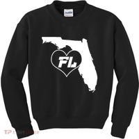 Florida State FL Heart Kids Sweatshirt thumb 0