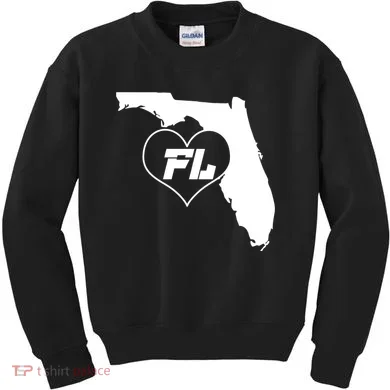 Florida State FL Heart Kids Sweatshirt