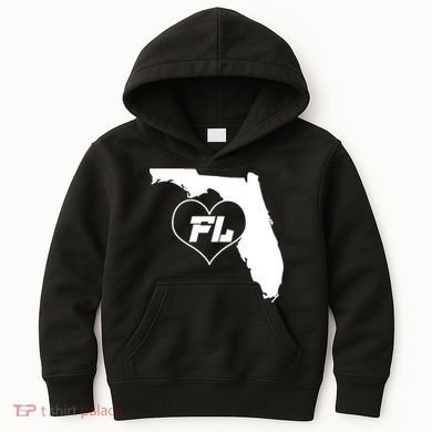 Florida State FL Heart Kids Hoodie