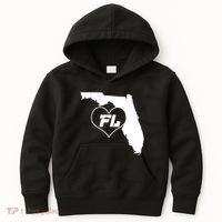 Florida State FL Heart Kids Hoodie thumb 0