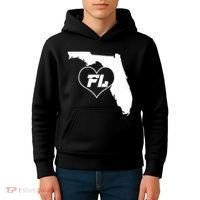 Florida State FL Heart Kids Hoodie thumb 4