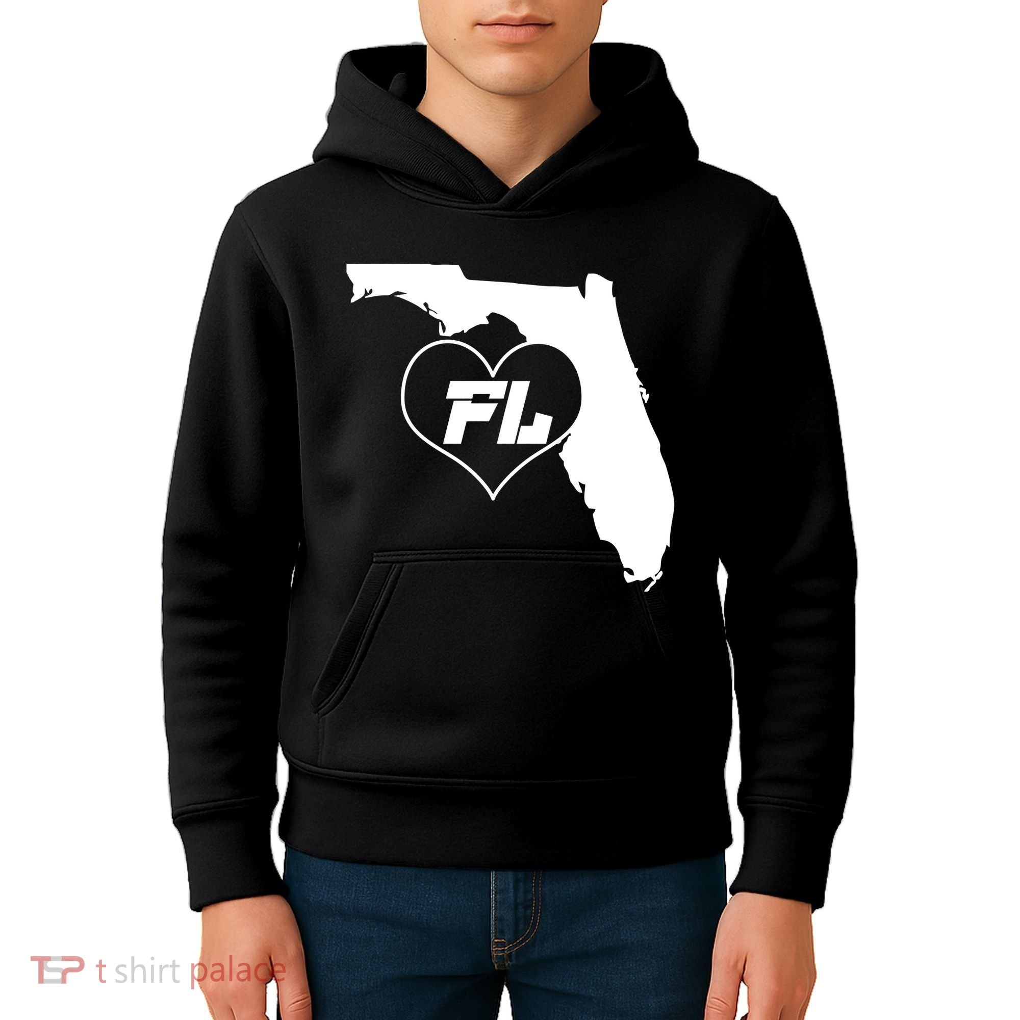 Florida State FL Heart Kids Hoodie
