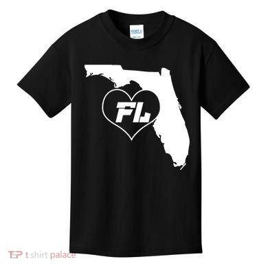 Florida State FL Heart Kids T-Shirt