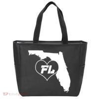 Florida State FL Heart Tote Bag thumb 0