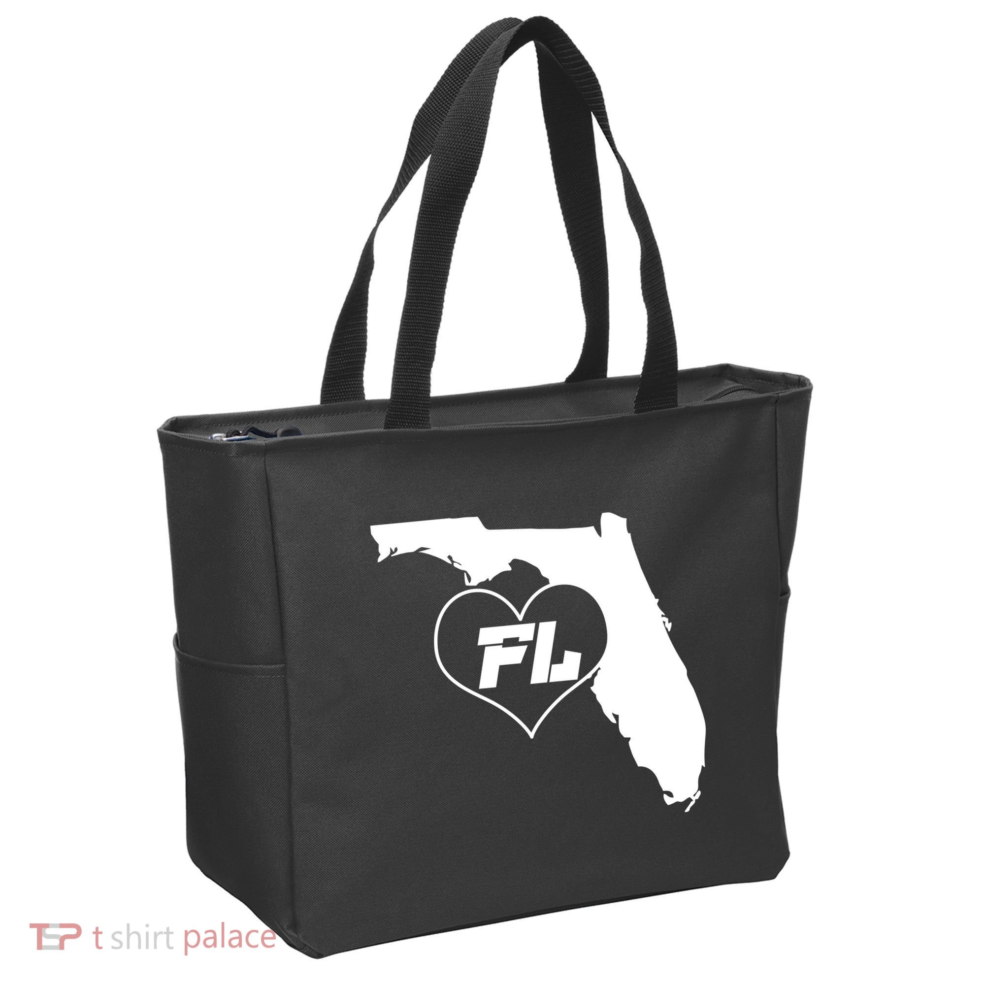 Florida State FL Heart Tote Bag