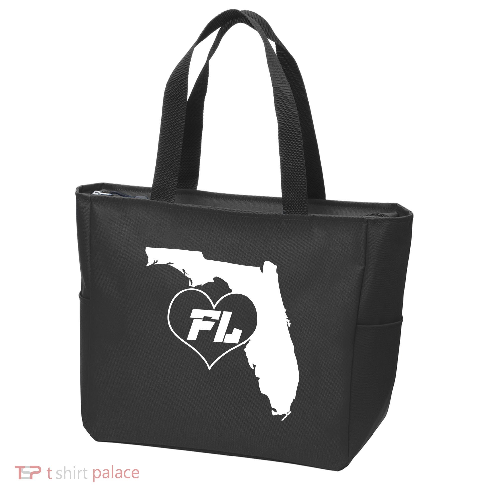 Florida State FL Heart Tote Bag