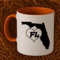 Florida State FL Heart Coffee Mug thumb 2