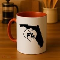 Florida State FL Heart Coffee Mug thumb 4