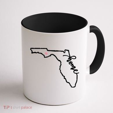 Florida State Home Heart Coffee Mug back
