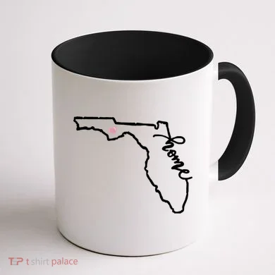 Florida State Home Heart Coffee Mug back