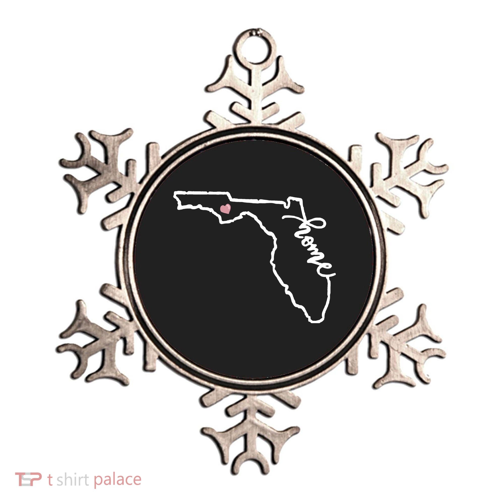 Florida State Home Heart Ornament