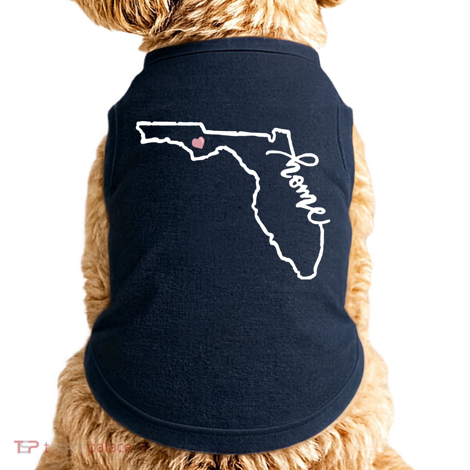 Florida State Home Heart Doggie Tank