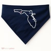 Florida State Home Heart USA-Made Doggie Bandana thumb 0